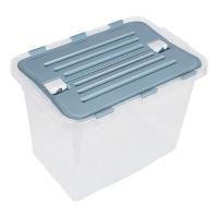 Контейнер д/хранения 26л серый двойная крышка /36765/VERDE