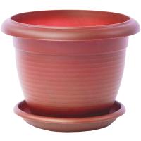 Цветочный горшок Терра 4л терракот с поддоном
