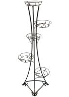 Подставка РЗДИ на 5 горшков круглый прут медь 105