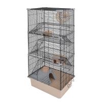 Клетка д/грыз ЭКО 6-х эт РИККИ 42*30*95см разборная бежевая/43122/Дарэлл