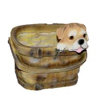 Щенок в лукошке 23*20*19,7см НР07191
