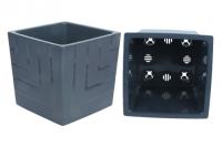 Кашпо Квадро 6,6л антрацит КВ20-12