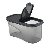 Емкость д/сыпуч. прод. 1л БЕСТ графитовый М1254 /12шт/М-пласт 