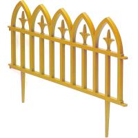 Забор декор. Кованый цветок 3м*30см 5-ти секцион. желтый/PROTEX