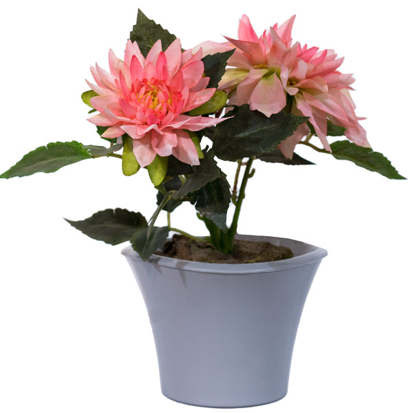 Кашпо Лагуна 0,6л серый шелк с вставкой /24шт/ДТ