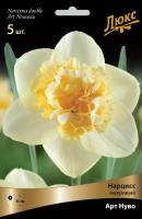 Нарцисс Махровый Арт Нуво (белый с лососёво-розовым центром, необычной формы 3шт 12/14) 756140