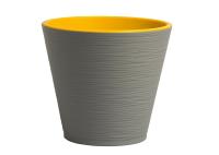 Кашпо Конус 6л серый муссон К22-14