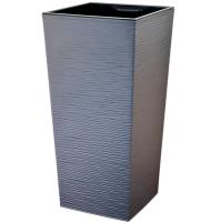 Кашпо Финезия джут 30,5*62 антрацит с вставкой (19/45л) ФН30-12 /5шт/ЛГ