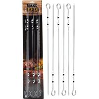 Набор шампуров ZDBQ-34 (6шт) 550*10мм форма прямая, хром. 999641 /48шт/ Ecos Набор шампуров ZDBQ-34 (6шт) 550*10мм форма прямая, хром. 999641 /48шт/ Ecos