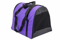 Сумка переноска ЧИП Конверт-Туннель №3 раскладная с карманом и ремнем 47*28*30/9028фиолет/Дарэлл
