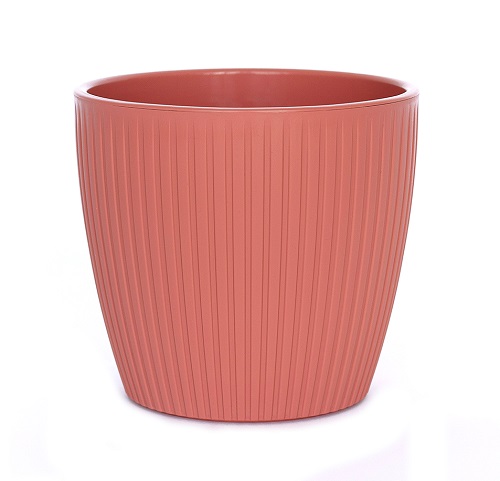 Кашпо Эви VipSet 3л пудра с вставкой /12шт/ЭД