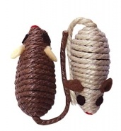 Игрушка для кошек Мышь коричневая 5см 