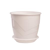 Цветочный горшок Венеция 3,1л белый с поддоном