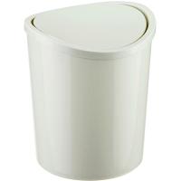 Контейнер д/мусора 1,6л настольный белый ротанг М2490 /24шт/М-пласт