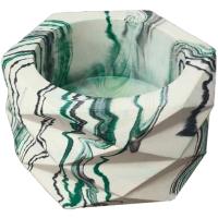 Кашпо Ромбы VipSet 0,15л зелено-серый (5,5см)