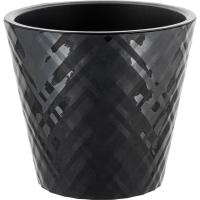 Кашпо Манхэттен D280 11л оникс с вставкой IG6705 /6шт/ПР