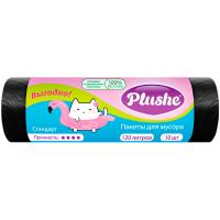 Мешки д/мусора 120л (10шт) 70*110см Standart 35мкм черный 81534 /30шт/Plushe