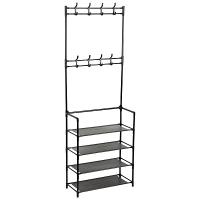 Вешалка-стойка напольная с полками, 