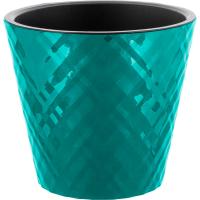 Кашпо Манхэттен D230 5л тропическмй лес с вставкой IG6704 /15шт/ПР