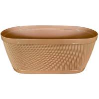 Кашпо Соната 8,2л овал кофе с прик. под. А036 /20шт/Арз