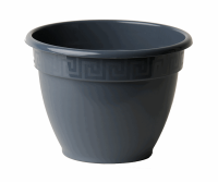 Цветочный горшок Антик 3,6л антрацит с поддоном