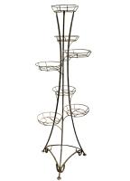 Подставка РЗДИ на 7 горшков квадратный прут серебро 207