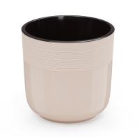Кашпо Линель 2,7л бежевый с вставкой М8699 /10шт/ Альтерн