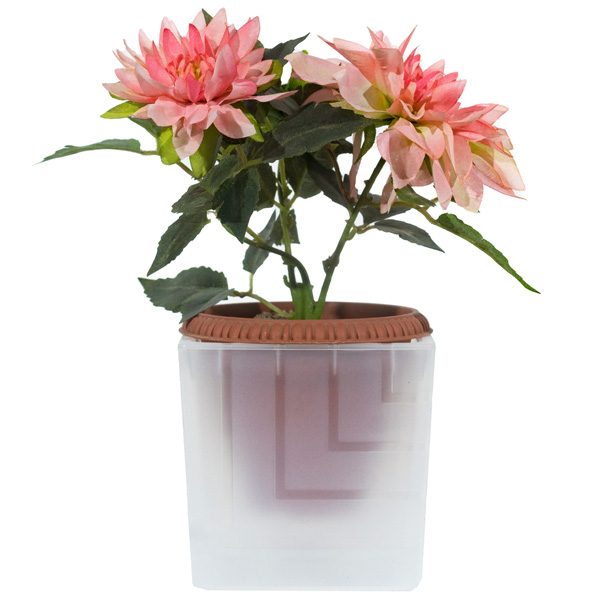 Кашпо для орхидей Квадро 3,3л прозрачный КВ16-00 