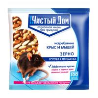 Чистый дом зерно крыс и мышей 100гр Чистый дом зерно крыс и мышей 100гр