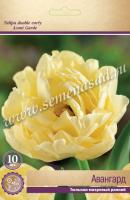 Тюльпан Махровый ранний Авангард (густомахровый, нежный, кремово-жёлтый, 10шт, 11/12) 766638
