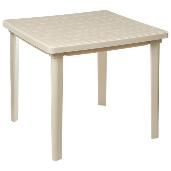 Стол квадратный 80*80см бежевый 