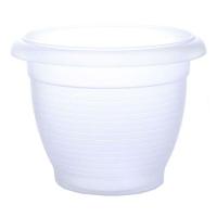 Цветочный горшок Терра 4л прозрачный с поддоном