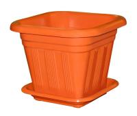 Кашпо Квадрат №1 1,5л терракот 07061