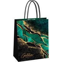 Пакет подарочный 18*23*10см "Emerald" фольг, глянцевая. лам. MESHU/Рельеф