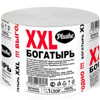 Туалетная бумага 1 слой "Богатырь" XXL без втулки серый /18739 