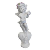 Ангел с домрой на сердце (белый) 718336/A120