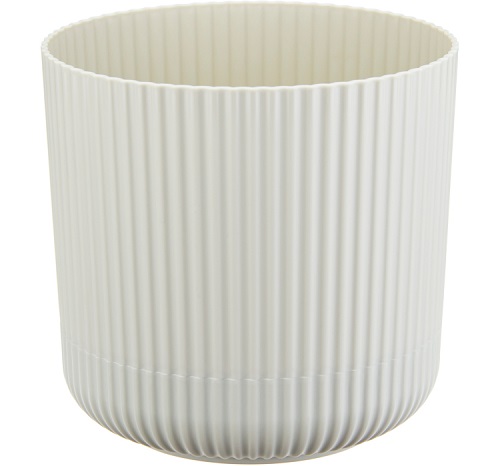 Кашпо ВЕЛЬВЕТ 1,6л белый ротанг М3180