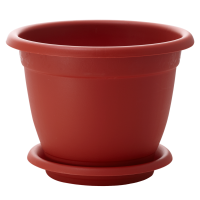 Цветочный горшок Борнео 7,8л терракот с поддоном ING42029 Цветочный горшок Борнео 7,8л терракот с поддоном ING42029
