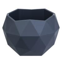 Кашпо Топаз 0,45л антрацит КШ-9115  Кашпо Топаз 0,45л антрацит КШ-9115