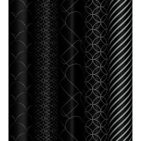 Упаковочная бумага 70*100см "Pattern on black", 80г/м2, глянц.  MESHU/358115/Рельеф