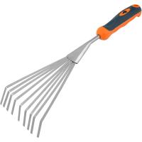 Грабельки садовые LE-02 сталь ручка термопласт. резина  Leonord