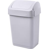 Контейнер д/мусора Step 12л маятник серый SV4803 /7шт/ПР