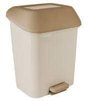 Контейнер для мусора Квадра 15л с педалью кофейный SV4061