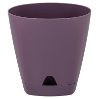 Цветочный горшок Амстердам 8л морозная слива с поддоном ING6202МС