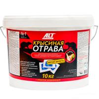 АЛТ Крысиная отрава тесто-брикеты дюшес 10кг ВЕДРО