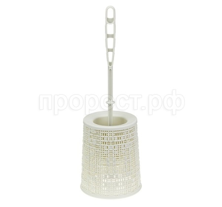 Комплект д/туалет. БЯЗЬ белый ротанг М5027 /12шт/М-пласт