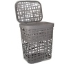 Корзина д/белья 55л ХАОС французский серый М2619 /5шт/М-пласт