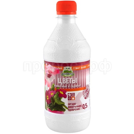 Зеленый Остров Гумат калия 500мл Цветы 2,5%