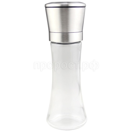 Перцемолка ручная PICCANTE 5,3*19см стекло, нерж.сталь, зерк.полировка/ 