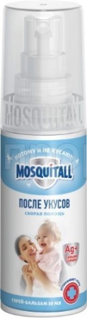 MOSQUITALL Спрей Бальзам после укусов 50мл MOSQUITALL Спрей Бальзам после укусов 50мл